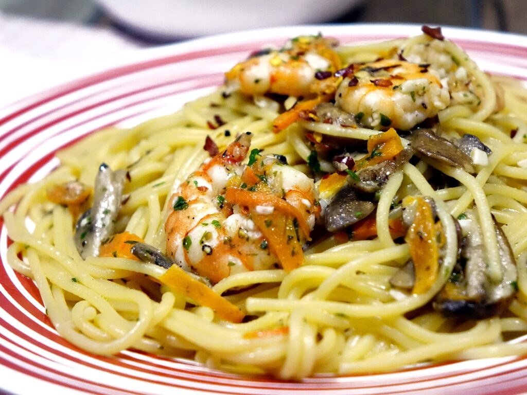 spaghetti, noodles, mushroom-1747794.jpg